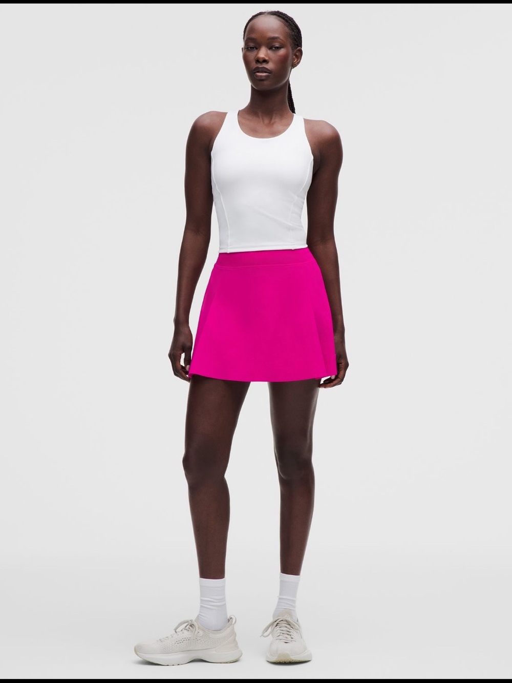 LIKE NEW LULULEMON A-Line Side-Pleat Tennis Skirt Size Medium Pink flare
